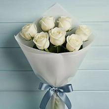 Букет 7 Белых роз Эдлесс Лав #REPLACE_PRED# Новоенисейске