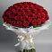 Букет 101 Красная роза Блэк Мэджик в Новоенисейске