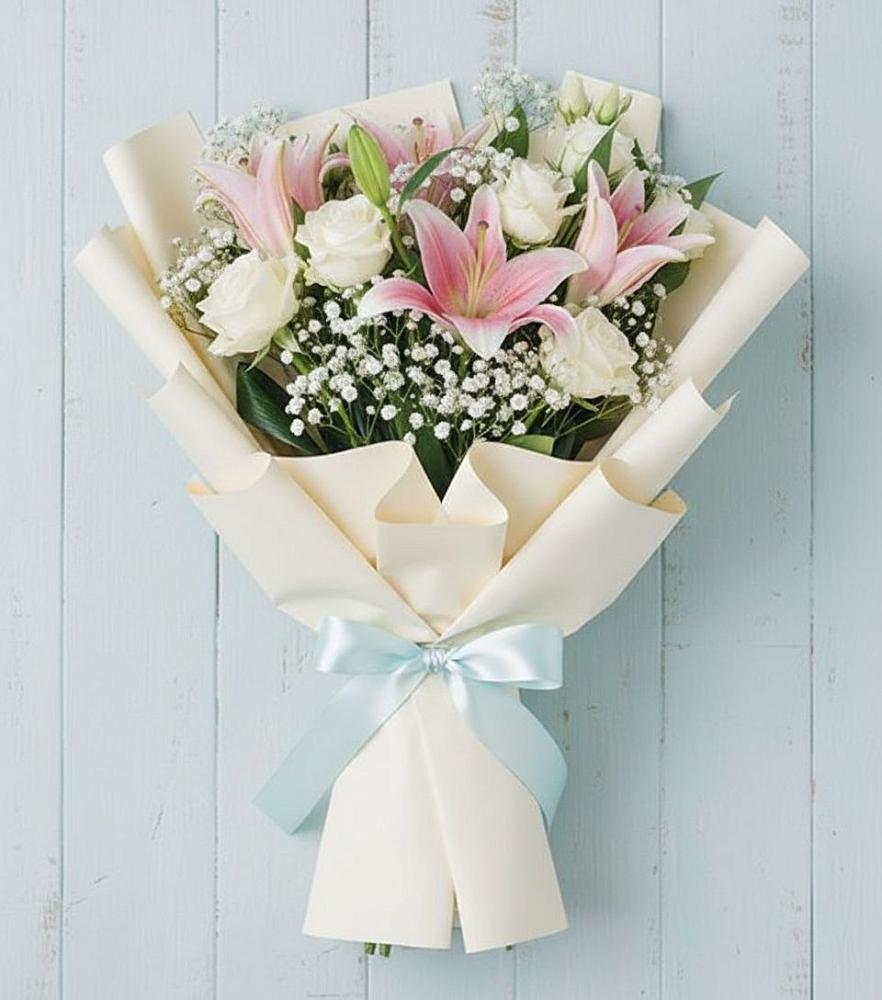 Букет цветов из: Лилии в Новоенисейске