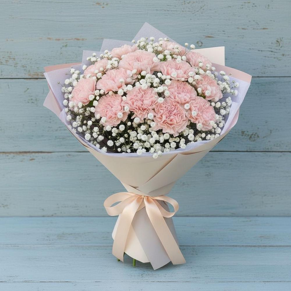 Букет цветов из: Гвоздики в Новоенисейске