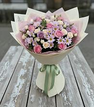 Букет цветов из:  Розы и Хризантемы #REPLACE_PRED# Новоенисейске