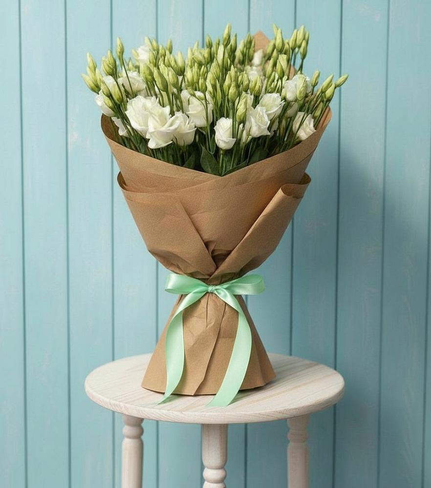 Букет цветов из: Лизиантусы в Новоенисейске