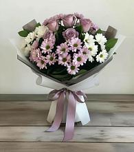 Букет цветов из:  Хризантемы и Розы #REPLACE_PRED# Новоенисейске