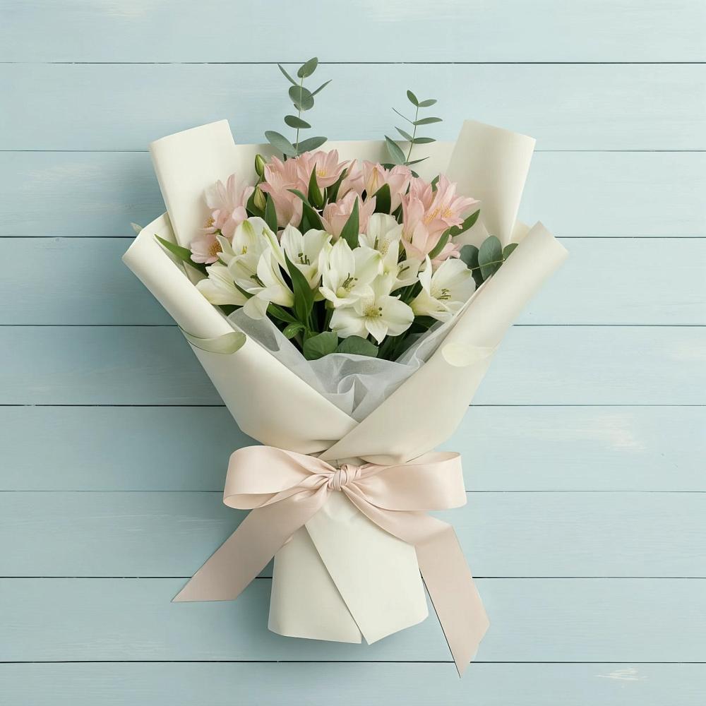 Букет цветов из: Альстромерии в Новоенисейске