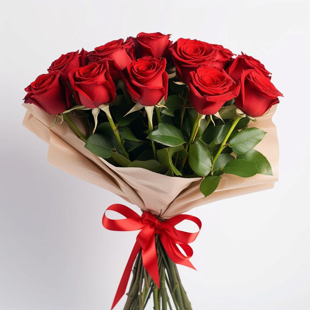 Букет 11 Красных роз Эдлесс Лав в Новоенисейске